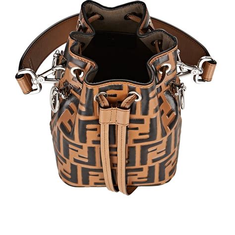 fendi mon tresor brown|FENDI Small Mon Tresor Bucket Bag .